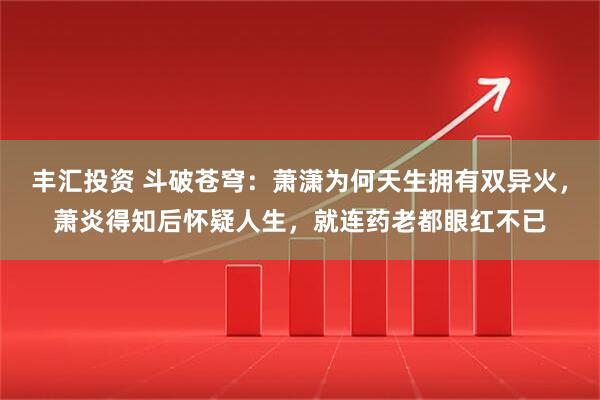丰汇投资 斗破苍穹：萧潇为何天生拥有双异火，萧炎得知后怀疑人生，就连药老都眼红不已